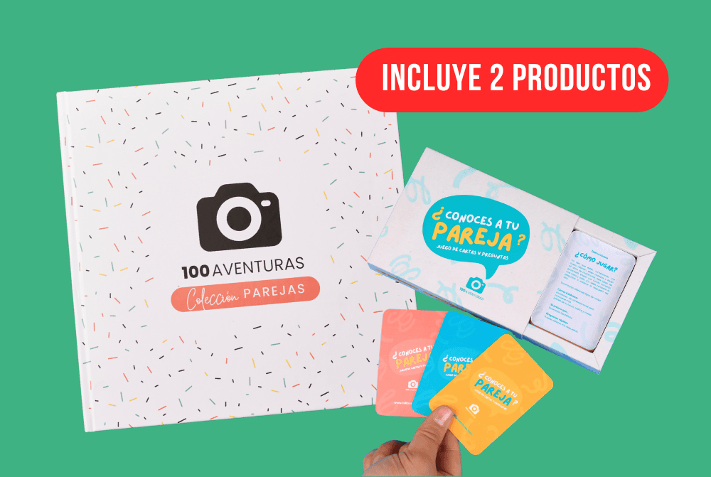 Pack de Conexión Profunda: Álbum 100 Aventuras y Cartas para Parejas